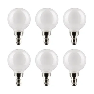 Satco 3 Watt (25 Watt Equivalent), G16.5 Led, Dimmable Light Bulb, E12/candelabra Base In White;cool White
