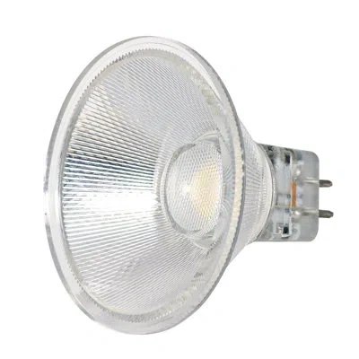 Satco 3 Watt, Mr16 Led, Dimmable Light Bulb, Gu5.3/bi-pin Base In Clear