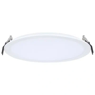 Satco 30 Watt 10 Inch Led Direct Wire Downlight Remote Driver Cct Selectable Dual Dimming Flat Face In White