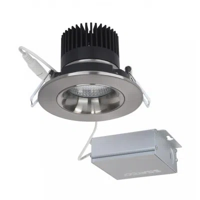 Satco 3.5" 3000k Remodel Led Recessed Lighting Kit In Brushed Nickel