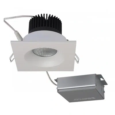 Satco 3.5" Ultra Slim 3000k Remodel Or New Construction Led Canless Recessed Lighting Kit In White