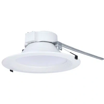 Satco 35w Field Selectable Led 10-inch Commercial Downlight Dual Dimming Round 120-277v