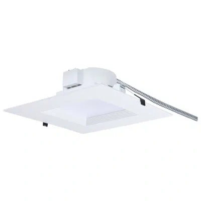 Satco 35w Field Selectable Led 10-inch Commercial Downlight Dual Dimming Square 120-277v