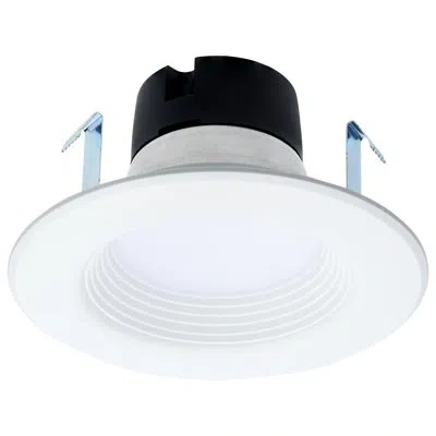 Satco 4" Led Retrofit Recessed Lighting Kit In Matte White