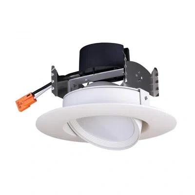Satco 4" Remodel Integrated Led Color Temperature K Remodel Recessed Lighting Kit In Black;white