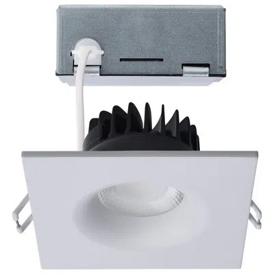 Satco 4'' Selectable Color Temperature Dimmable Air-tight Ic Rated Led Canless Recessed Lighting Kit In White