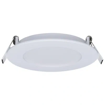 Satco 4'' Selectable Color Temperature Dimmable Air-tight Ic Rated Led Canless Recessed Lighting Kit In White