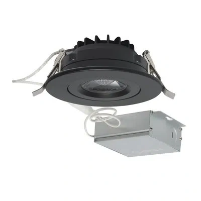 Satco 4" Ultra Slim Led 3000 K Canless Recessed Lighting Kit In Black