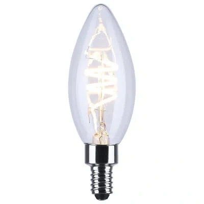 Satco 4 Watt B11 Led Reminiscent Flex Gray Coil Filament E12 Base 2700k 120 Volt In Clear