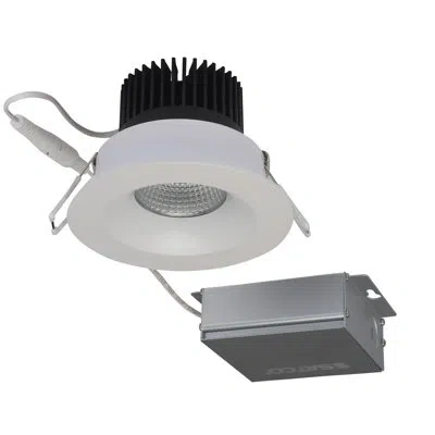 Satco 4.38" Ultra Slim 3000k Remodel Ic Led Canless Recessed Lighting Kit In White