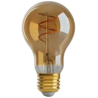 Satco 4.5 Watt (25 Watt Equivalent), A19 Led, Dimmable Light Bulb, E26/medium (standard) Base In Amber