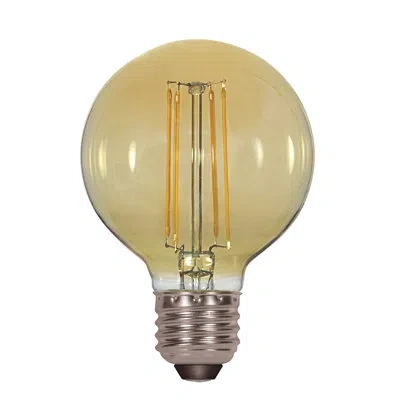 Satco 4.5 Watt (40 Watt Equivalent), G25 Led, Dimmable Light Bulb, E26/medium (standard) Base In Amber;warm White