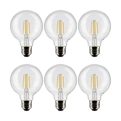 Satco 4.5 Watt (40 Watt Equivalent), G25 Led, Dimmable Light Bulb, E26/medium (standard) Base In Clear;cool White
