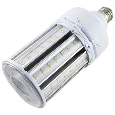 Satco 45 Watt, Corncob Led, Non-dimmable Light Bulb, E26/medium (standard) Base In White