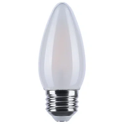 Satco 4.5 Watt Led B11 3000k-2000k Warm Dimming Medium Base Frost Finish In White