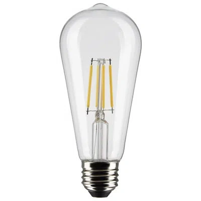 Satco 5 Watt (40 Watt Equivalent), St19 Led, Dimmable Light Bulb, E26/medium (standard) Base In Clear