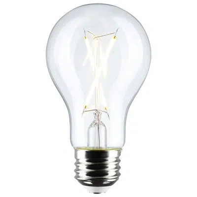 Satco 5 Watt A19 Led Clear Medium Base 120 Volt