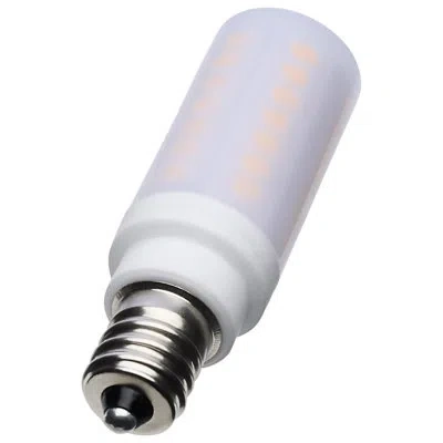 Satco 5 Watt T6 Led - Clear Finish - E12 Base  - 120 Volt In White