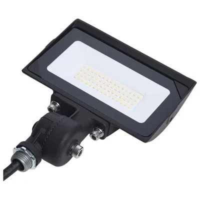 Satco 50 Watt Led Dob Tempered Glass Flood Light 4000k Cct Bronze Finish