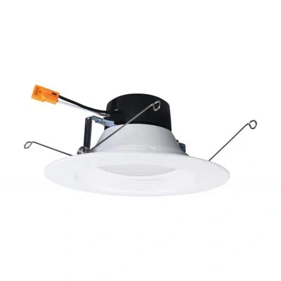 Satco 5.2" Remodel Led Retrofit Recessed Lighting Kit In White