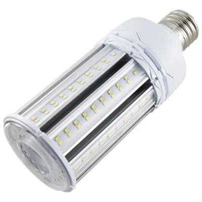 Satco 54 Watt, Corncob Led, Non-dimmable Light Bulb, Ex39/mogul Base In White;cool White