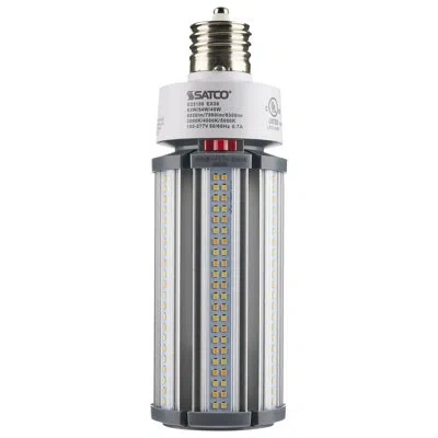 Satco 54 Watt, Led Dimmable Light Bulb, Selectable Cct E39/mogul Base In White;cool White