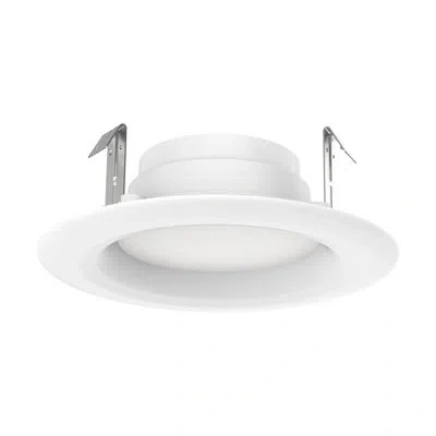 Satco 5.5" 3000k Remodel Led Retrofit Recessed Lighting Kit In White