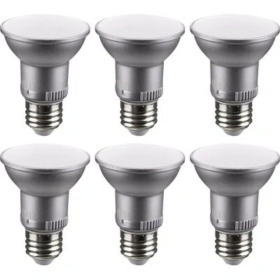 Satco 5.5 Watt (50 Watt Equivalent), Par20 Led, 25 Degree Beam Angle, Dimmable Light Bulb, Selectable Cct  In Gray