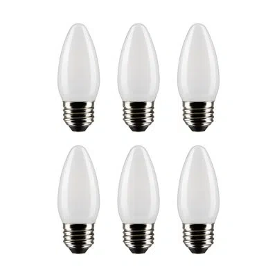 Satco 5.5 Watt (60 Watt Equivalent), B11 Led, Dimmable Light Bulb, E26/medium (standard) Base In White;cool White