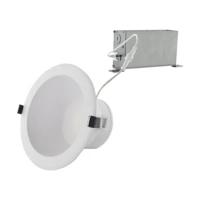 Satco 5.9" Selectable Cct Remodel Led Retrofit Recessed Lighting Kit In White