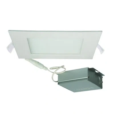 Satco 6" 3000k Remodel Led Recessed Lighting Kit In White