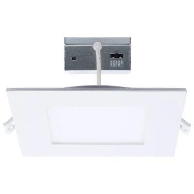 Satco 6'' Selectable Color Temperature Dimmable Air-tight Ic Rated Led Canless Recessed Lighting Kit In White