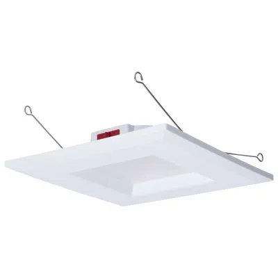 Satco 6'' Selectable Color Temperature Dimmable Air-tight Led Retrofit Recessed Lighting Kit In White