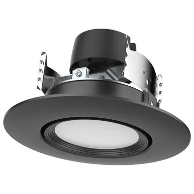 Satco 6.02" Selectable Cct Remodel Led Retrofit Recessed Lighting Kit In Black