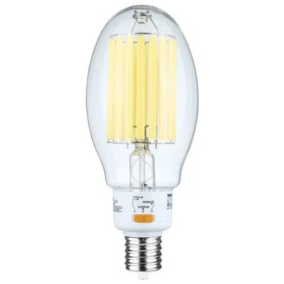 Satco 60/68/85 Wattage Selectable Led Hid Replacement Ed37 5000k Mogul Extended Base In Clear
