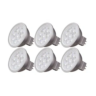 Satco 6.5 Watt (35 Watt Equivalent), Mr16 Led, Dimmable Light Bulb, Warm White Gu5.3/bi-pin Base In Gray