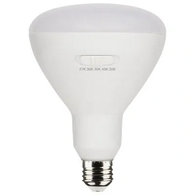 Satco 75 Watt Equivalent Br40 E26/medium (standard) Dimmable Led Bulb In White