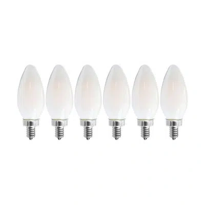 Satco 8 Watt (75 Watt Equivalent), C11 Led, Dimmable Light Bulb, Warm White (2700k) E12/candelabra Base In White;warm White