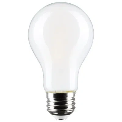 Satco 8 Watt Led A19 3000k-2000k Warm Dimming Medium Base In White