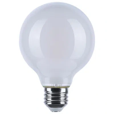 Satco 8 Watt Led G25 3000k-2000k Warm Dimming Medium Base White Finish