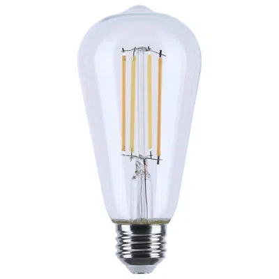 Satco 8 Watt Led St19 3000k-2000k Warm Dimming Medium Base Clear Finish
