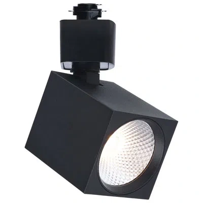 Satco 8 Watt Led Track Head 2700k/3000k/3500k/4000k/5000k Cct Selectable Dim To Warm H Style 36/48 Degree  In Black