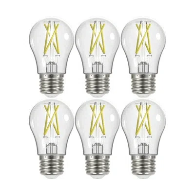 Satco 8.2 Watt (60 Watt Equivalent), A15 Led, Dimmable Light Bulb, Warm White (3000k) E26/medium (standard In Clear