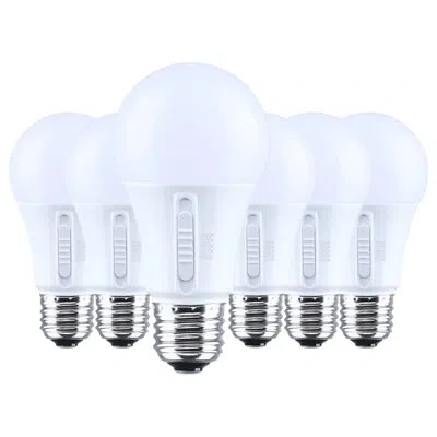 Satco 9 Watt Led A19 27k/3k/35k/4k/5k Cct Medium Base Plastic 12-24 Volt Ac 12-34 Volt Dc 1-pack In White