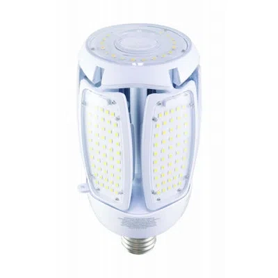 Satco 90 Watt (750 Watt Equivalent), Corncob Led, Non-dimmable Light Bulb, Daylight (5000k) Ex39/mogul Ext In Clear;white;daylight