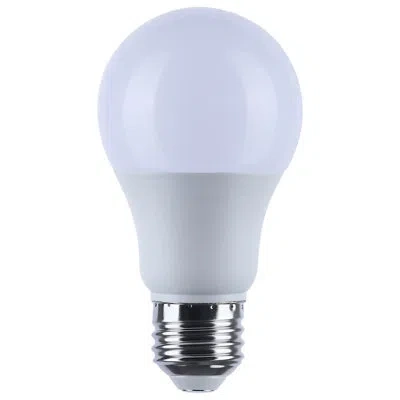 Satco 9.1 Watt A19 Led Cct Medium Base White Finish 12v-24vac 12v-34vdc