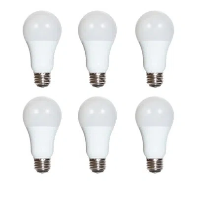 Satco A19 Led Three-way Non-dimmable Light Bulb, E26/medium (standard) Base In White