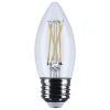 Satco B11 Led Medium Base Clear Cct 120 Volt In Clear