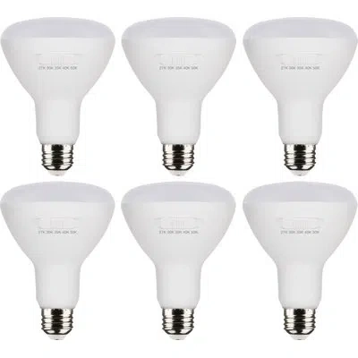 Satco Br30 Led, Dimmable Light Bulb, Selectable Cct E26/medium (standard) Base In White