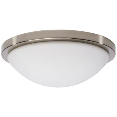 Satco Button 11 Inch Led Flush Mount Brushed Nickel Finish Cct Selectable